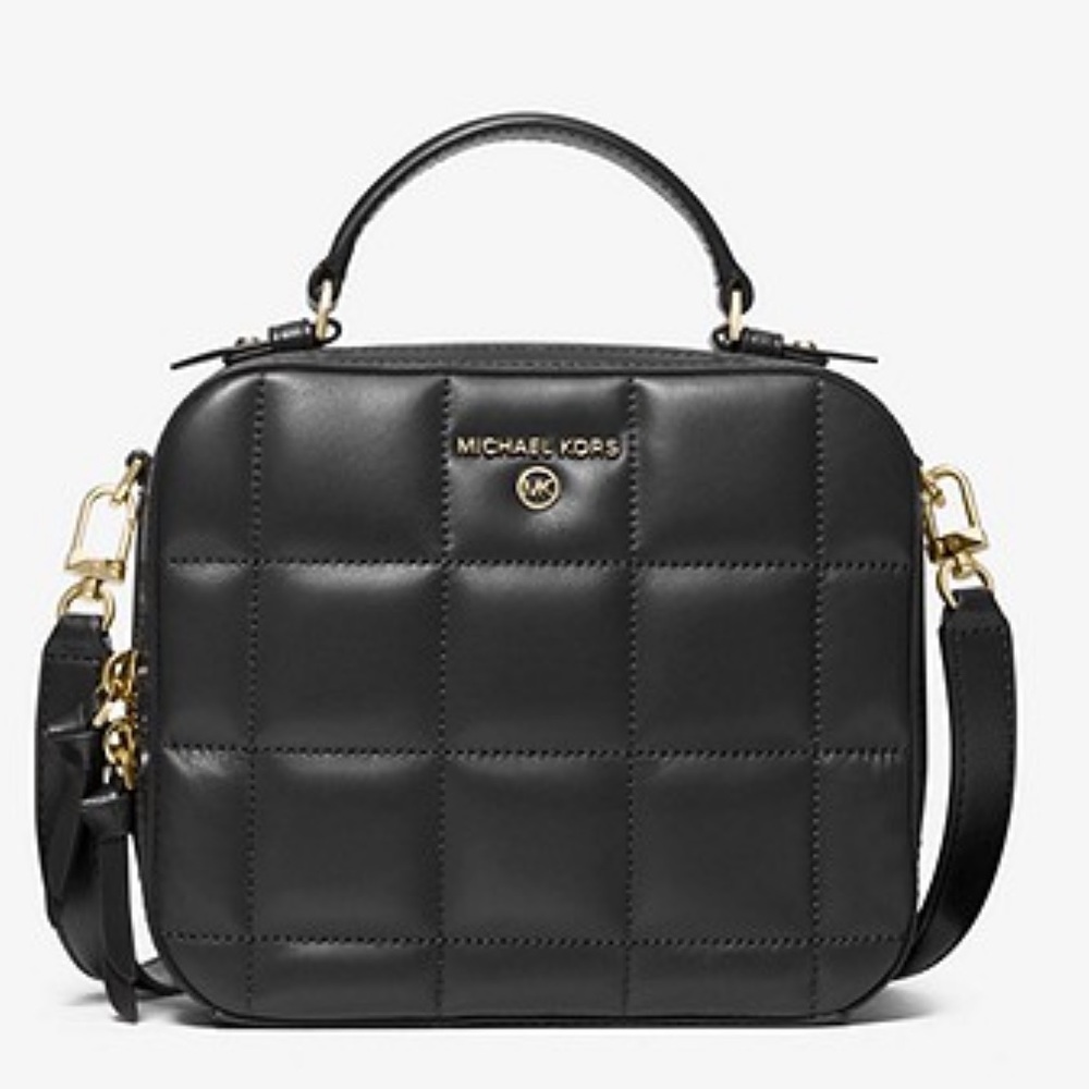 MK Jet Set Medium Quilted Leather Crossbody Bag